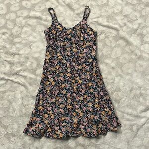 Old Navy Cami Dress Linen Blend Floral Size Small